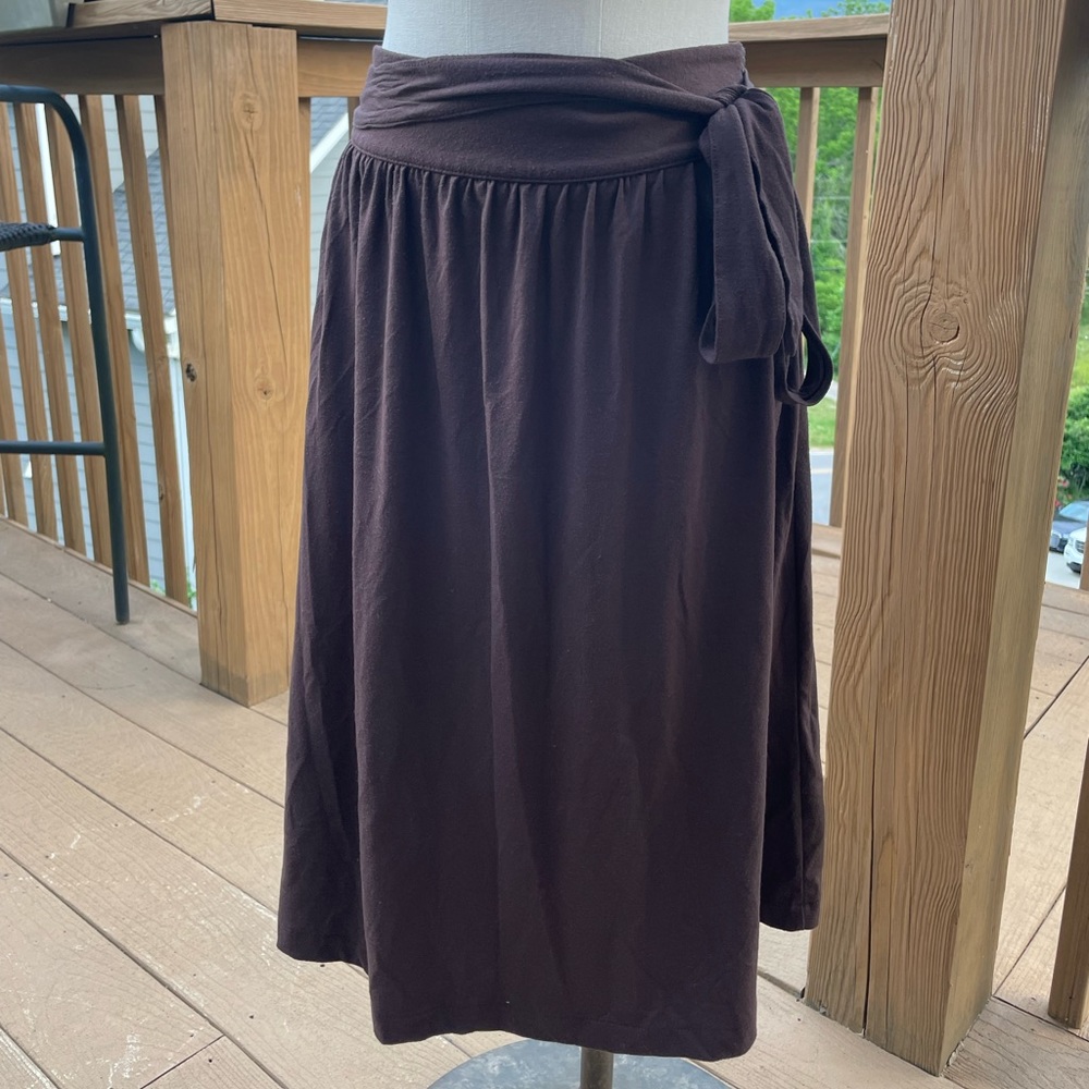 Brown Midi Skirt